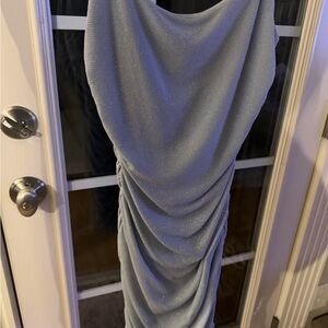 Light blue shimmery dress